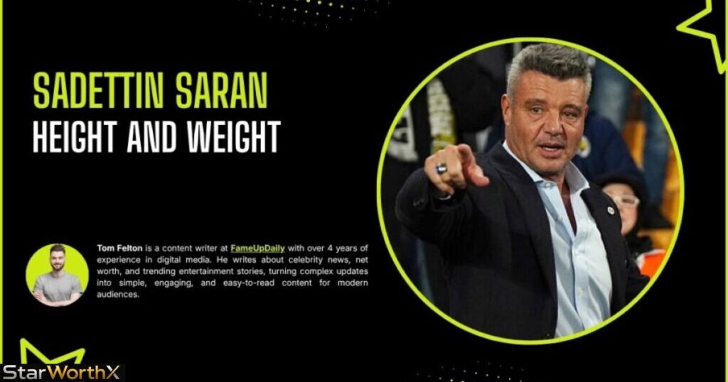 Sadettin Saran Net Worth